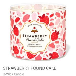 Strawberry Pound Cake 3 wick candle!